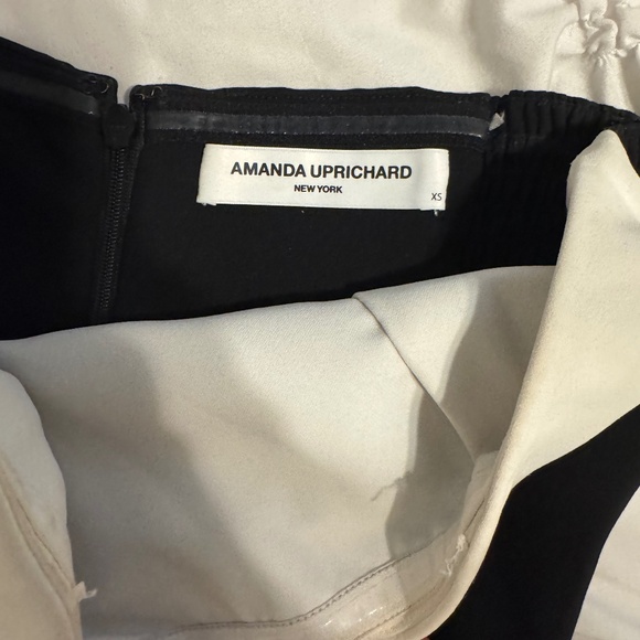 Amanda Uprichard Kerry Skort Romper - Black & Ivory Size X- Small - Picture 5 of 5